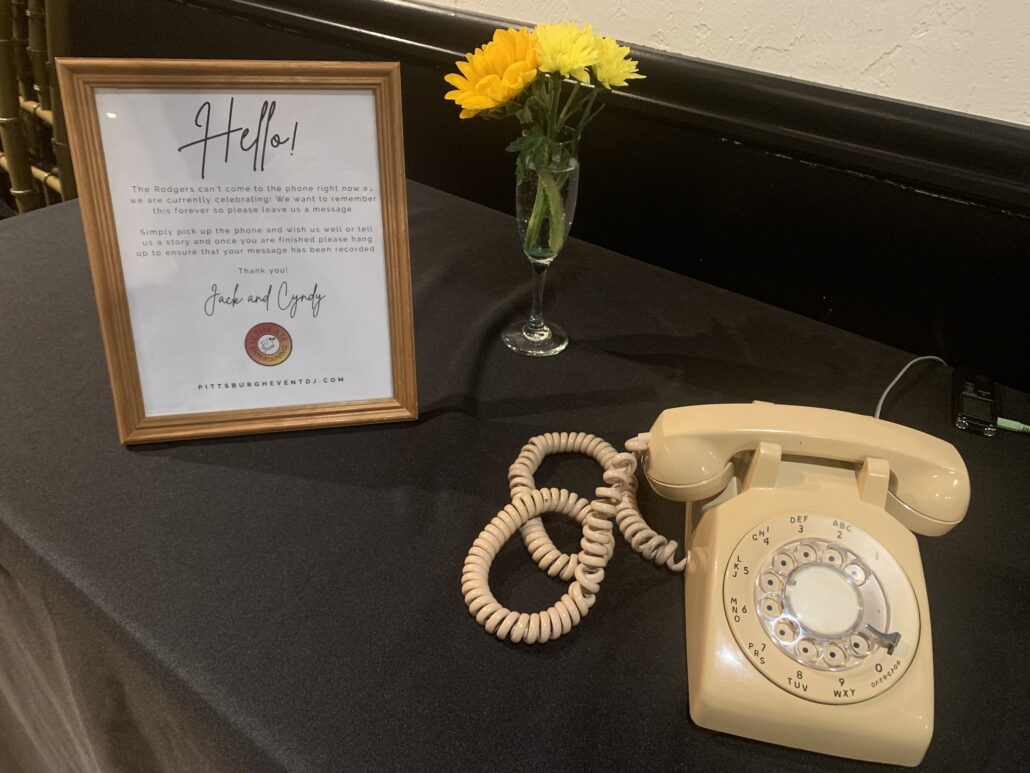 leave a message audio guestbook