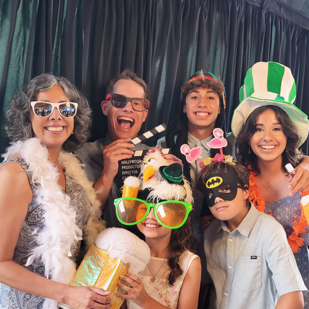 a group of people posing for a photo
